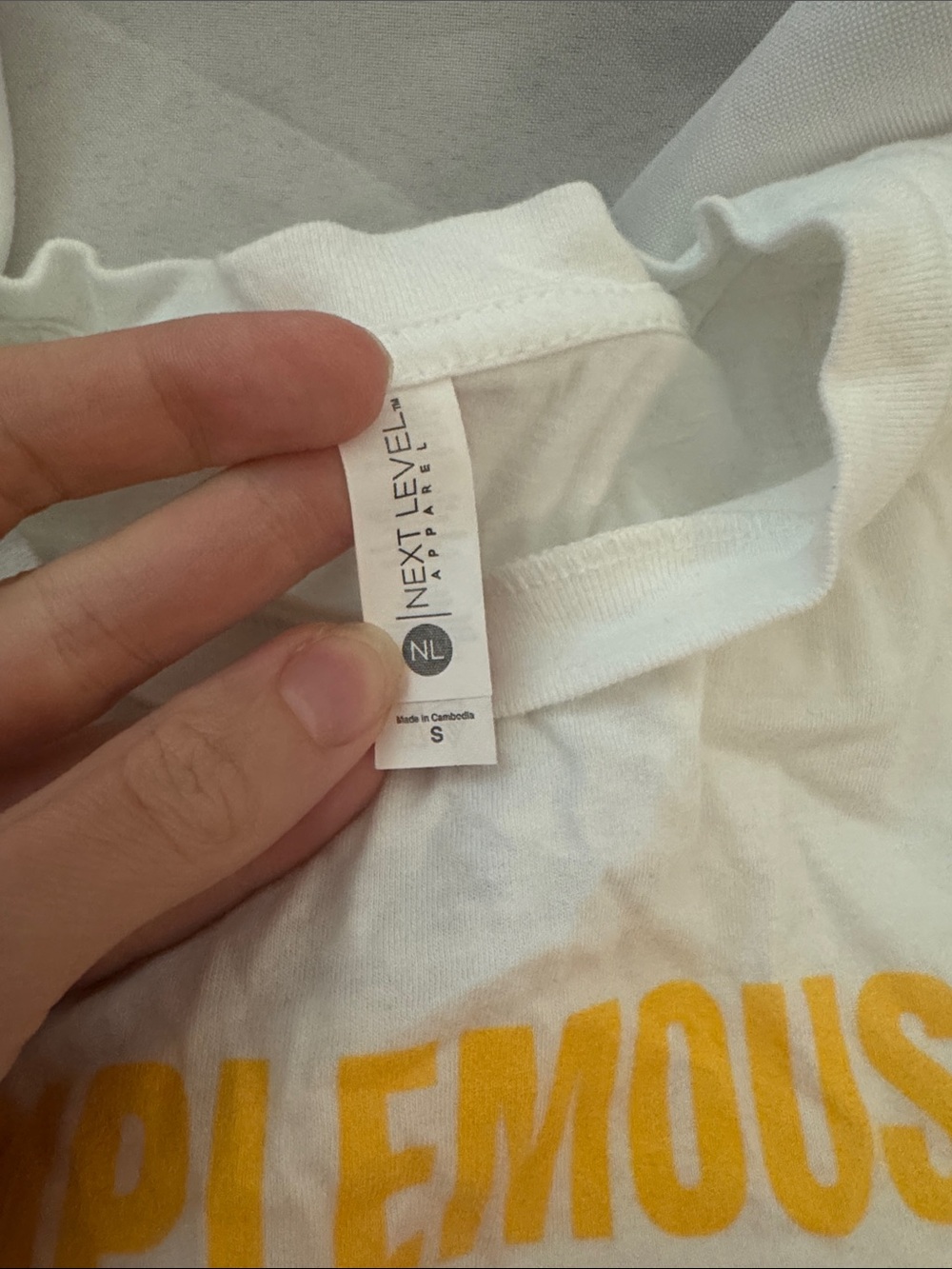 White 'Pamplemousse' Graphic Tee - Picture 5 of 5